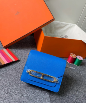 에르메스 룰리스18 블루 잔지바르 금장 에버컬러